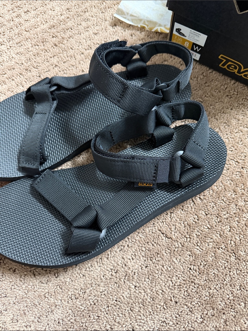 Teva W Original Universal Sandals in Black